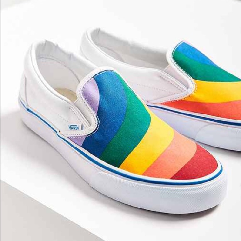 Rainbow Slip-On Vans